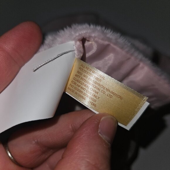 Pink Brown Bunny Rabbit Rattle Lovey Plush Baby Toy Soft Fleece Satin MTY Int'l - Picture 8 of 10